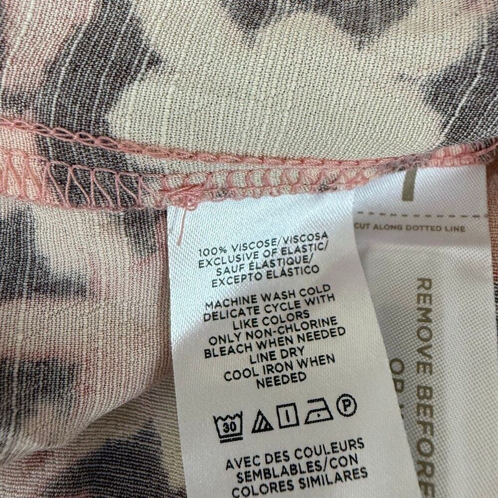 Loft Sunwashed Floral Twist Tiered Midi Dress brown/pink floral pattern 12 NWT - Picture 6 of 9